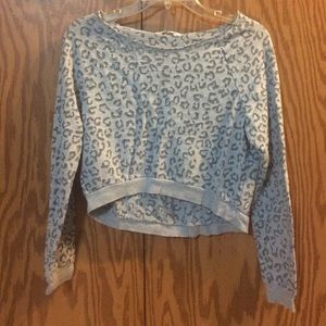 Grey Cheetah Print Top