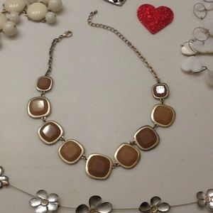Nude Statement Necklace