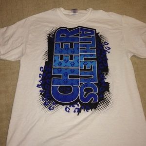 Cheer Athletics 15-16 try out shirt.