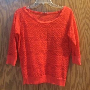 Orange See Through Shirt