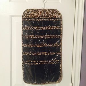 Double sided cheetah print organizer