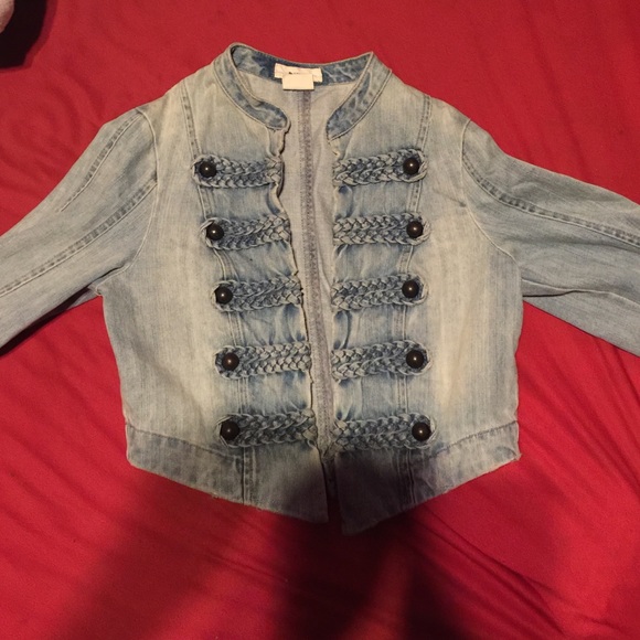 H&m band inspired jean jacket