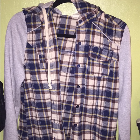 Flannel hoodie