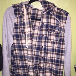 Flannel hoodie