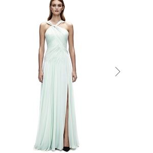 Jill Stuart asymmetrical ruched gown
