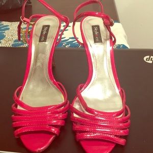 Style & Co Hot Pink Peep Toe Pumps