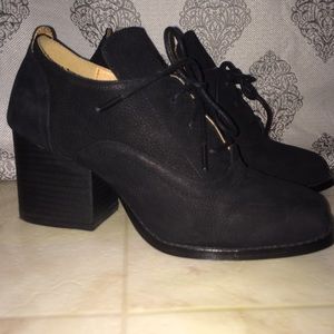 Urban Outfitters Black suede booties