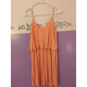 Coral pink Daisy Dress