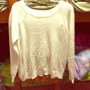 Cream white sweater