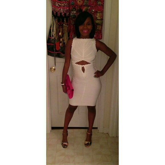 SALE.....White Bandage Dress