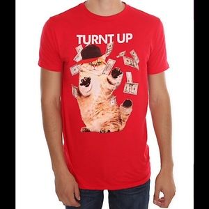 ⚡️SALE⚡️NWOT Turnt Up Cat Tee