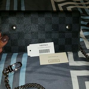 ✔SOLD✔Men's Authentic LV Black Checkered Wallet