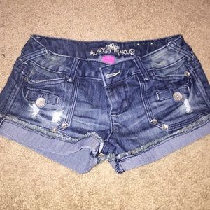 almost famous jean shorts