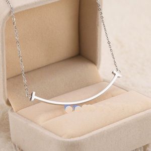 New Stainless Steel Smile Necklace
|