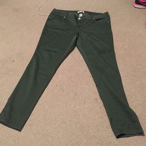 Army green jeans