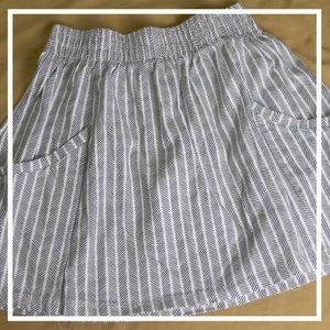 White High Waisted Skirt 🐄