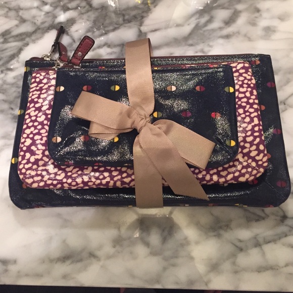 Fossil Clutch or coin purse, set of three