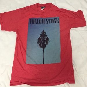 Men's Volcom stone Light red shirt