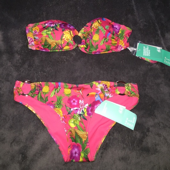 Bikini and tube top bathing suit