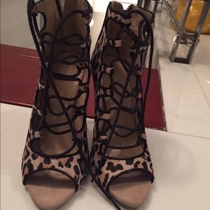 Zara cheetah heels