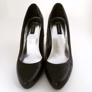 White House Black Market Cork Wedge Shoes, size 8