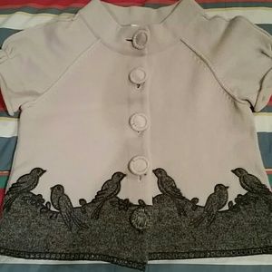 Anthropologie wool mix short cardigan