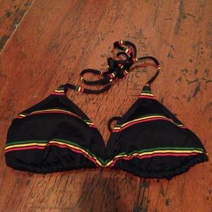 Bob Marley striped Bathinguit top