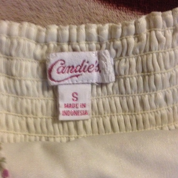 Candies cream/floral tank top - Picture 2 of 4