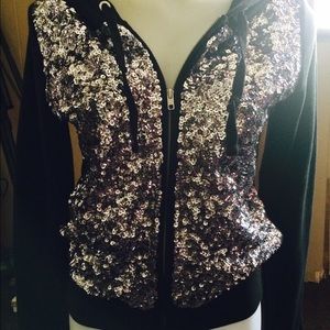 💕PINK Victoria's Secret Sequin Jacket Small 💕