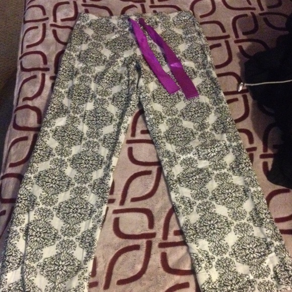 Leslieville cotton pajama pant w/ silk drawstring - Picture 1 of 4