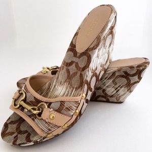 Coach Wedge Sandals size 8.5, MAKE OFFER