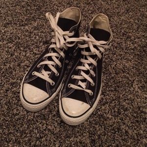 Classic black high top converse