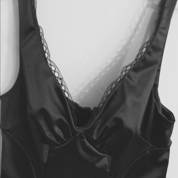 D&G Black Satin Cocktail Dress Size 26/40