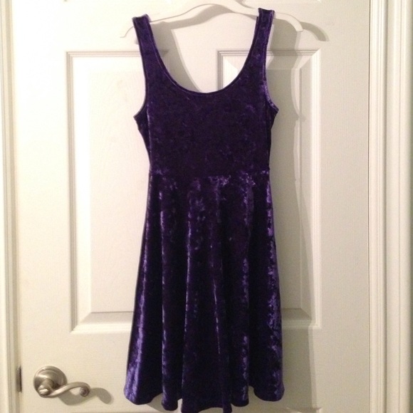 Pacsun Purple Velvet tank dress