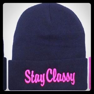 Stay classy beanie