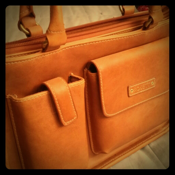 Golden brown Rosetti purse