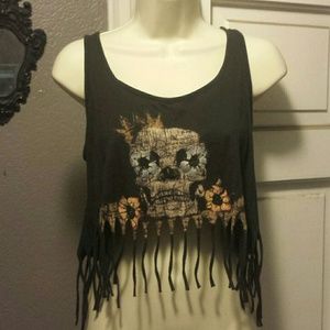 Black crop top
