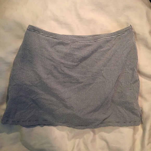 Black and white checkered skort