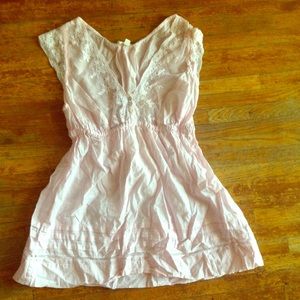 Short Sleeve Pink Top