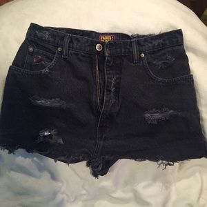 High Waisted Denim Shorts