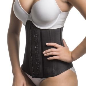 Black Latex Waist Cincher