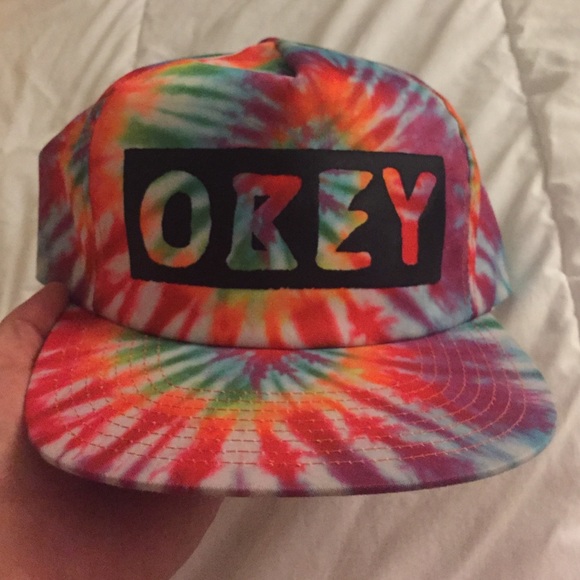 Used Obey Tie Dye Snapback