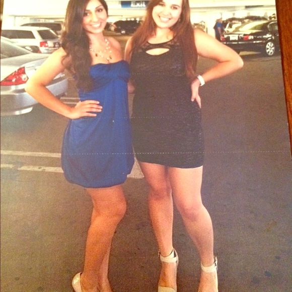 Black shimmery dress