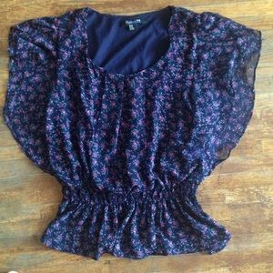 Navy blue forever 21 top