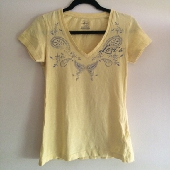 Paisley Levi's V-neck