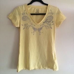 Paisley Levi's V-neck