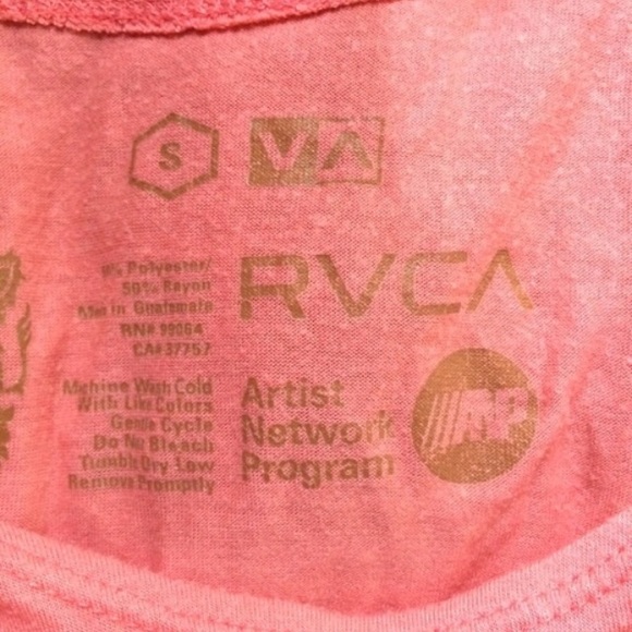 Pink RVCA top - Picture 2 of 4