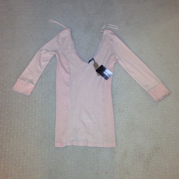 Rose pink Ecoté 3/4 sleeve top/blouse - Picture 1 of 3