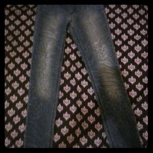 Leapord print skinny jeans