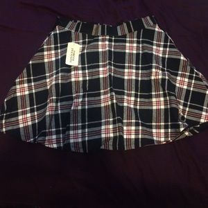 Plaid skater skirt